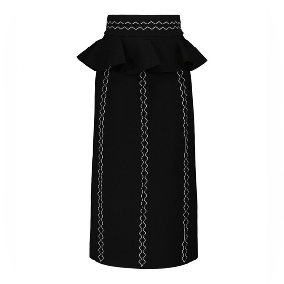 Alexander McQueen Dresses & Skirts - Alexander McQueen Stretch-Jersey Midi Skirt - Size S
